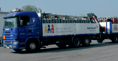 Transport von Gasflaschen